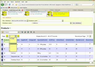 table data views